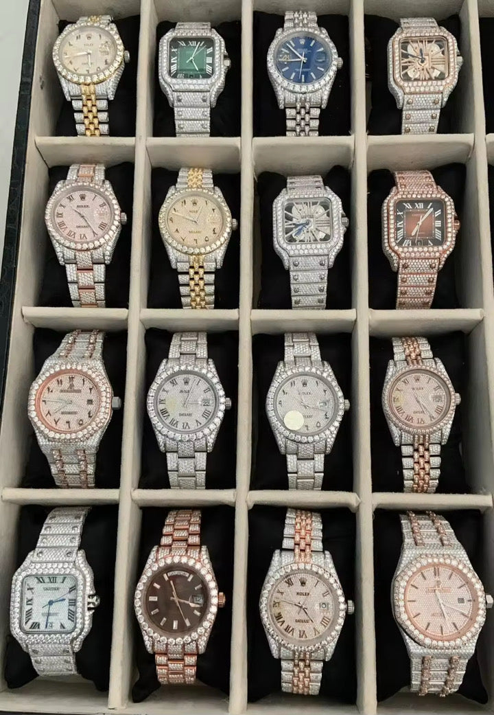 High-quality moissanite diamond watches