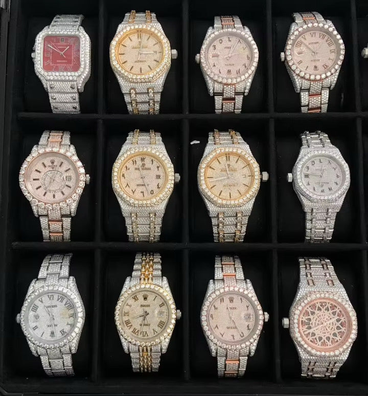 High-quality moissanite diamond watches