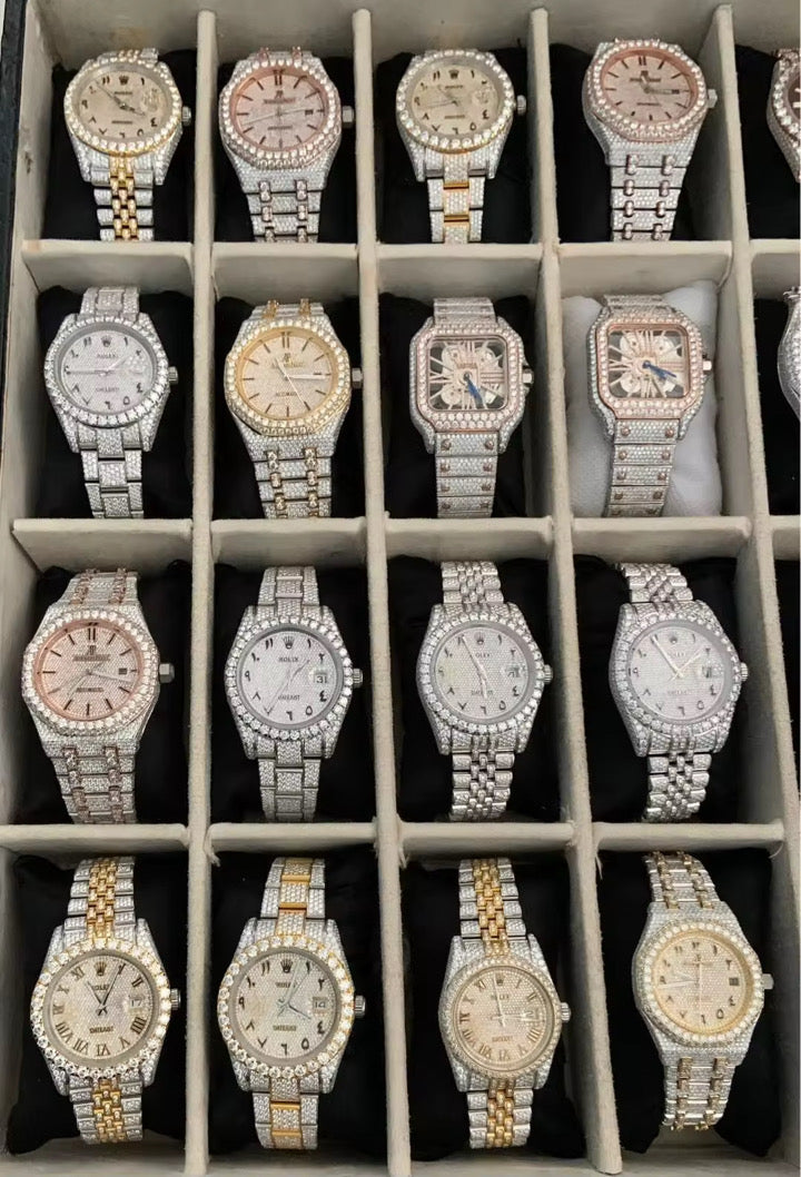 High-quality moissanite diamond watches