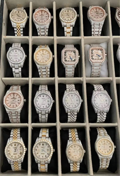 High-quality moissanite diamond watches
