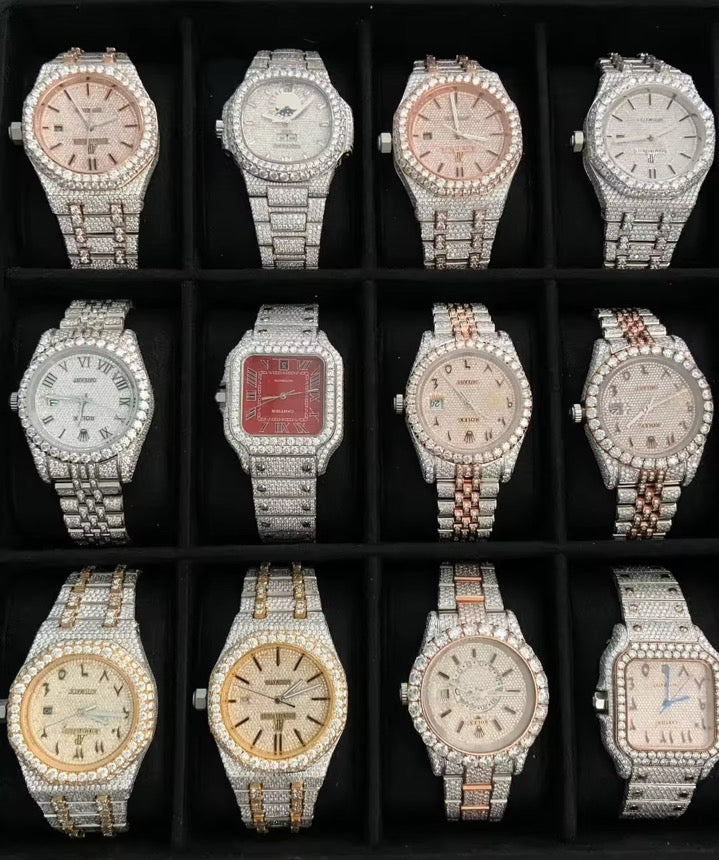 High-quality moissanite diamond watches