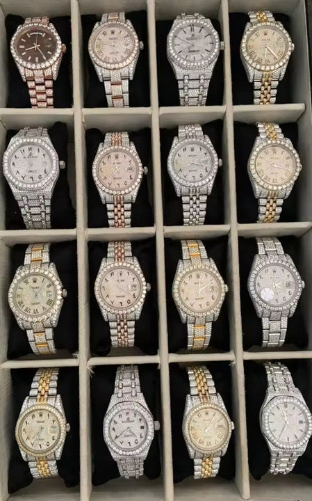 High-quality moissanite diamond watches
