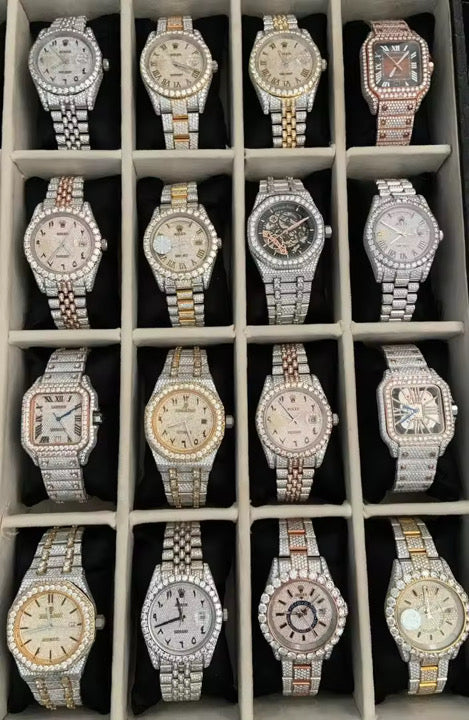 High-quality moissanite diamond watches